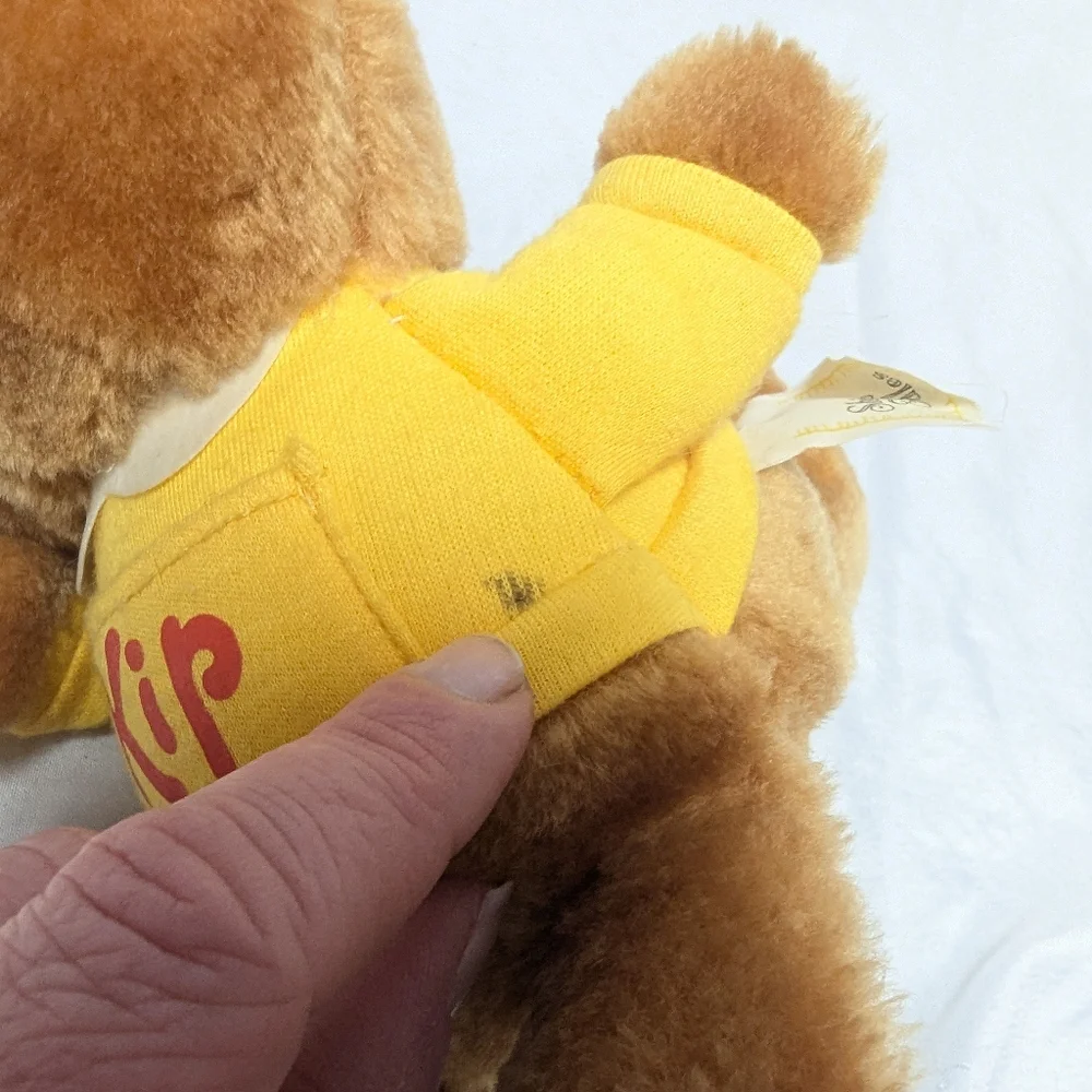 Vintage 1983 Hasbro Softies Kip Kangaroo Bright N' Bouncy Shirt Tales Plush